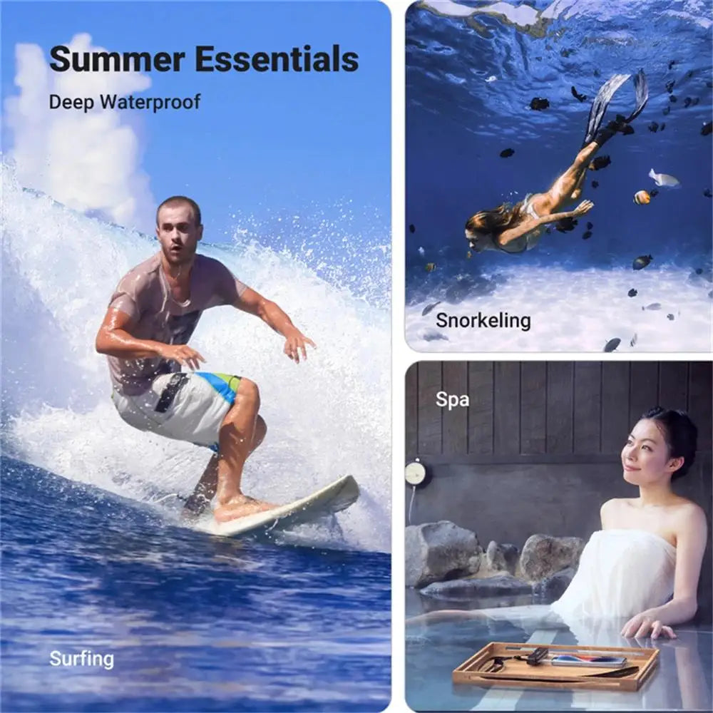 Waterproof Phone Case swimming water proof bag universal underwater phone protector pouch PV cover for iPhone16 15 14 13 Pro Max