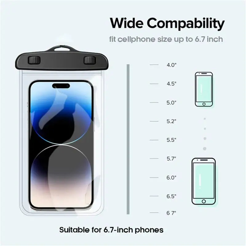 Waterproof Phone Case swimming water proof bag universal underwater phone protector pouch PV cover for iPhone16 15 14 13 Pro Max