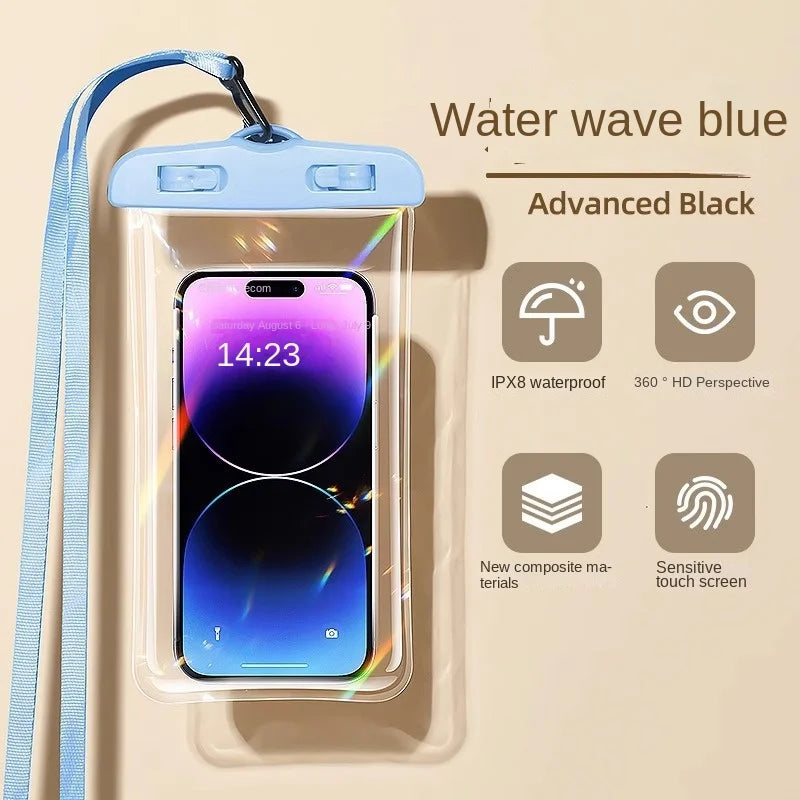 Waterproof Phone Case swimming water proof bag universal underwater phone protector pouch PV cover for iPhone16 15 14 13 Pro Max