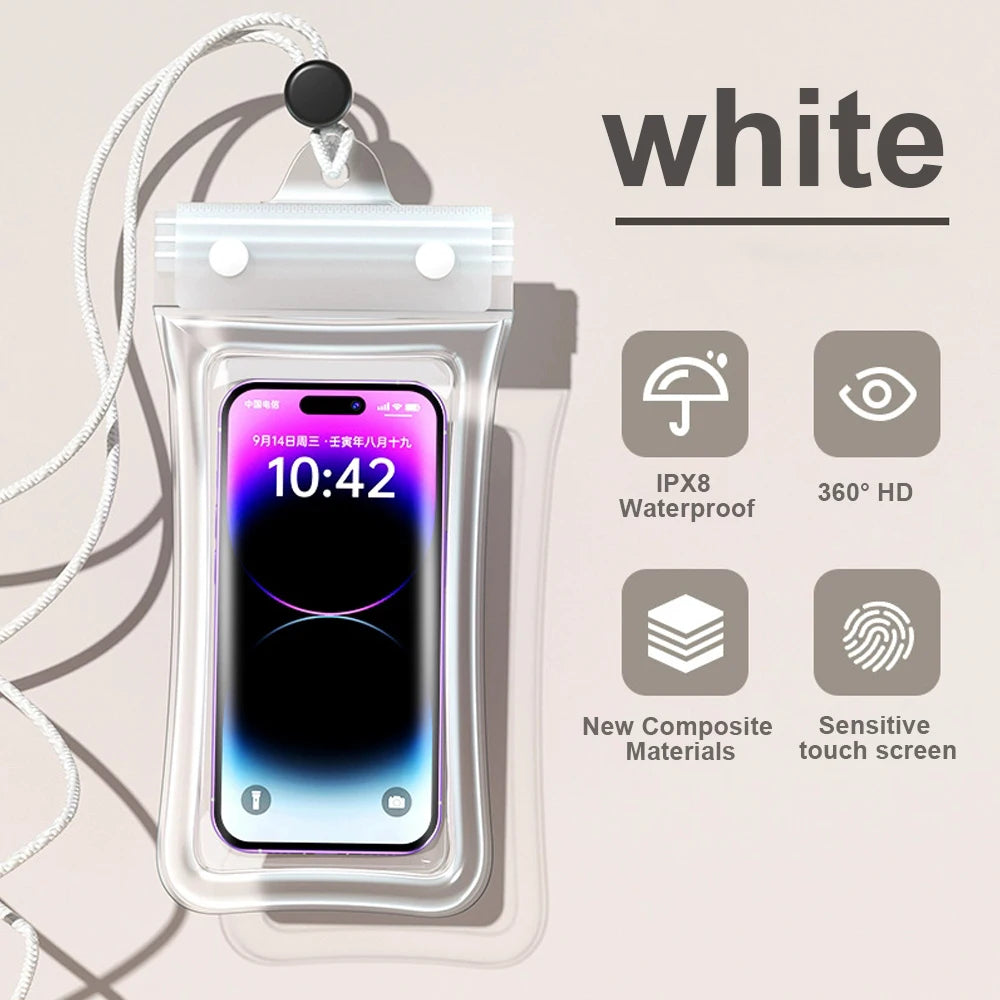 Universal Waterproof Phone Case Swimming Water Proof Bag Underwater Phone Protector Pouch PVC Cover for iPhone 15 14 13 Pro Max