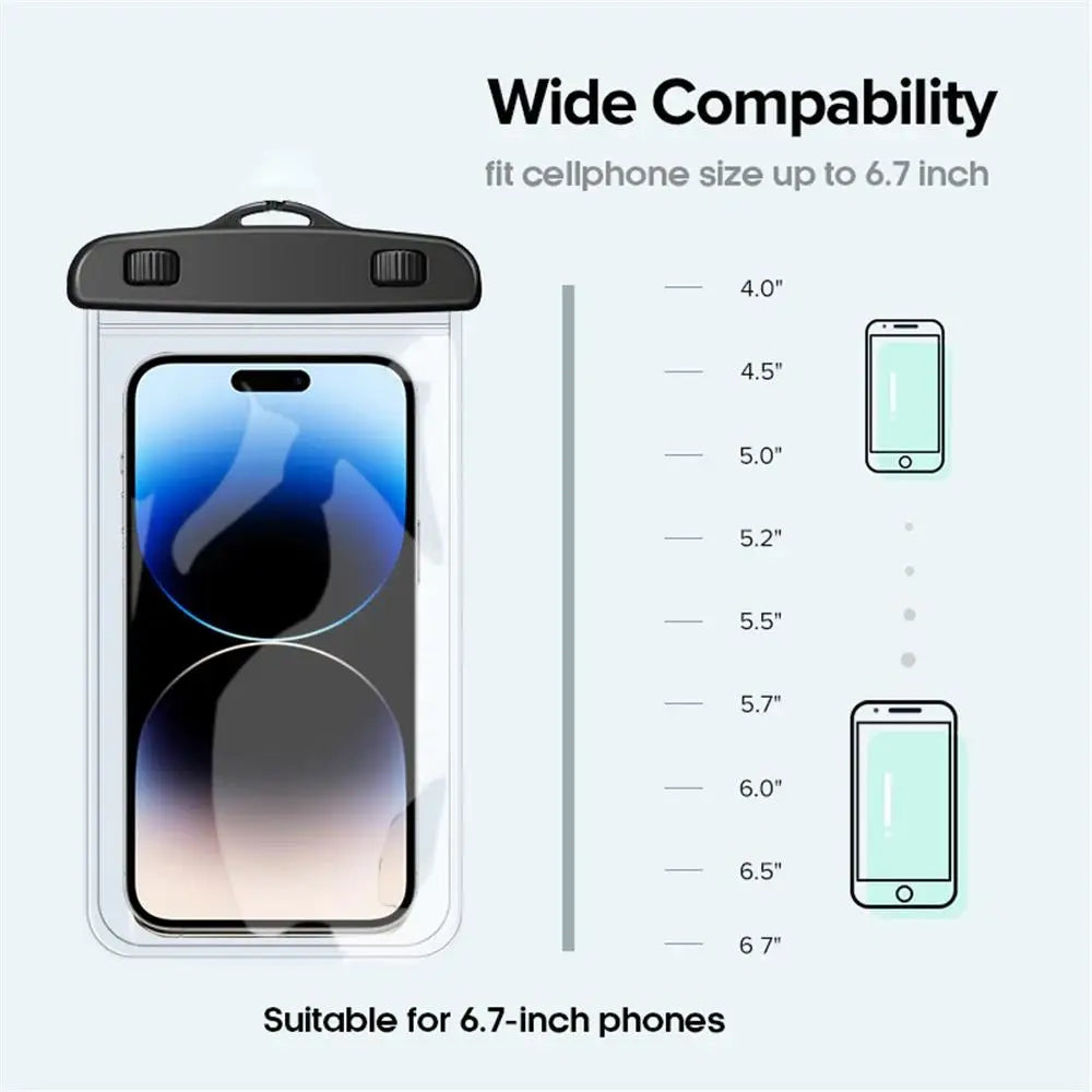 Waterproof Phone Case swimming water proof bag universal underwater phone protector pouch PV cover for iPhone16 15 14 13 Pro Max
