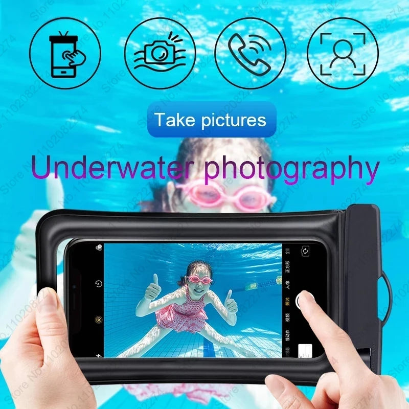 Waterproof Phone Case Swimming Water Proof Bag Universal Underwater Protector Cover For iPhone 13 12 11 14 15 Pro Max Mini XR XS